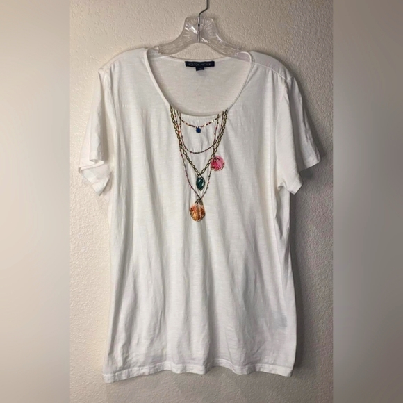 Boston Proper Shell Tee-Shirt - Picture 3 of 7